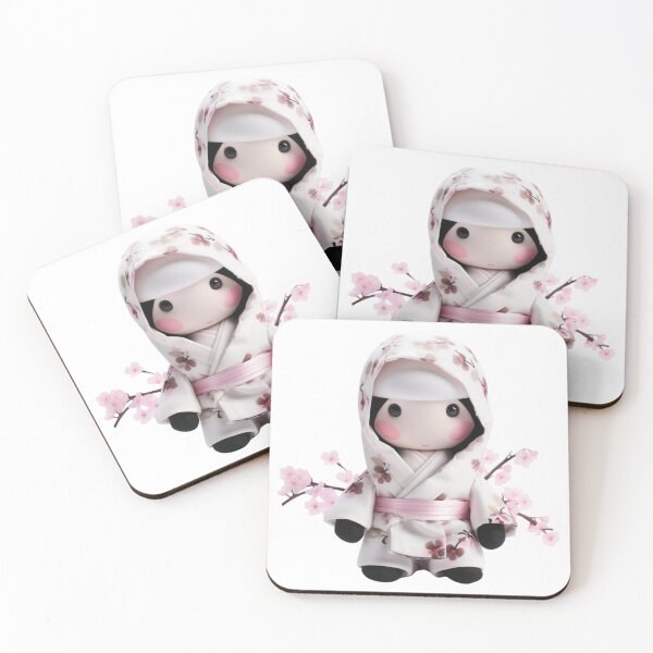 Item preview, Copy of Adorable Cherry Blossom Chibi Sakura Ninja Doll designed and sold by TVBArchive.