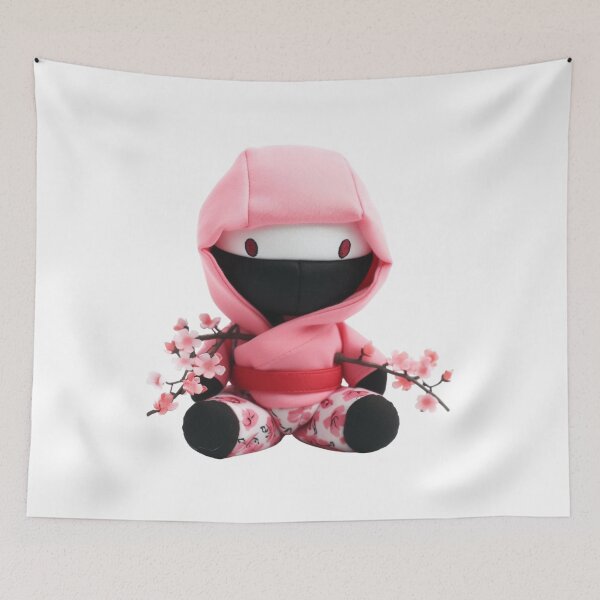 Item preview, Chibi Sakura Ninja Doll - Pink Cherry Blossom  designed and sold by TVBArchive.