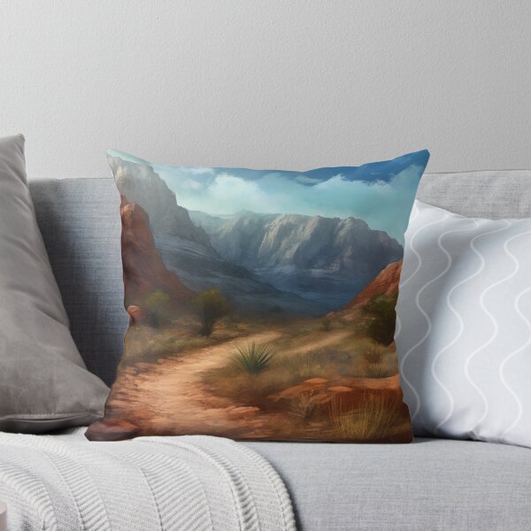 Item preview, Red rock canyon with towering cliffs  designed and sold by synthetichoriz.