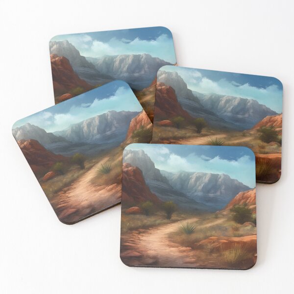 Item preview, Red rock canyon with towering cliffs  designed and sold by synthetichoriz.