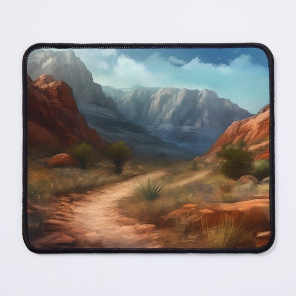 Item preview, Red rock canyon with towering cliffs  designed and sold by synthetichoriz.