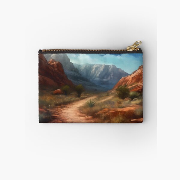 Item preview, Red rock canyon with towering cliffs  designed and sold by synthetichoriz.