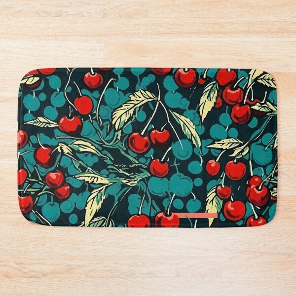 Item preview, Cherry Blossoms: Red Cherries and Lilac Hues designed and sold by TopArtsy.
