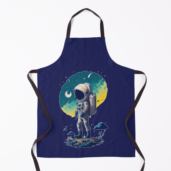 Item preview, Moonwalk in Studio Ghibli Style - Astronaut with Earth in Background designed and sold by MediaPOX.