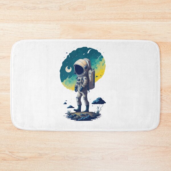 Item preview, Moonwalk in Studio Ghibli Style - Astronaut with Earth in Background designed and sold by MediaPOX.