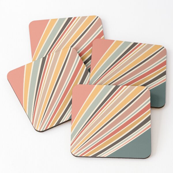 Item preview, Abstract diagonal retro style stripes designed and sold by BattaAnastasia.