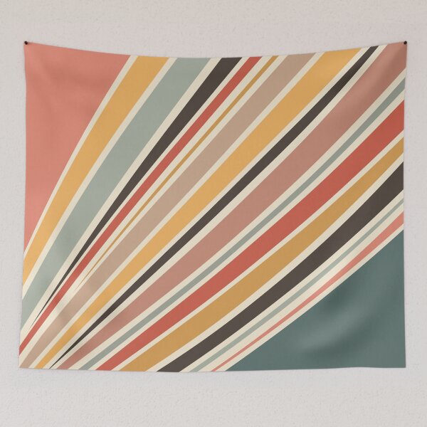 Item preview, Abstract diagonal retro style stripes designed and sold by BattaAnastasia.