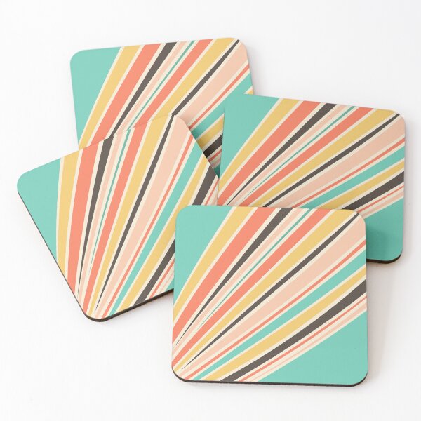 Item preview, Abstract diagonal retro style stripes designed and sold by BattaAnastasia.