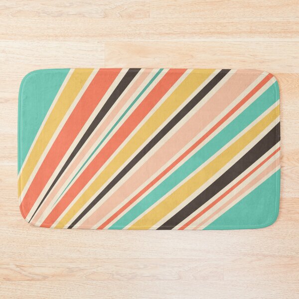 Item preview, Abstract diagonal retro style stripes designed and sold by BattaAnastasia.