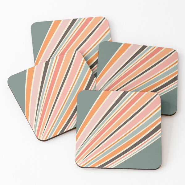 Item preview, Abstract diagonal retro style stripes designed and sold by BattaAnastasia.