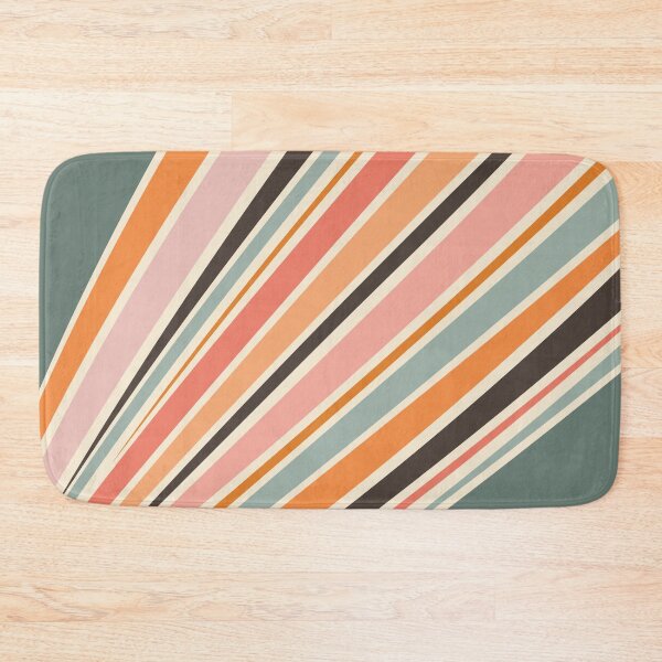 Item preview, Abstract diagonal retro style stripes designed and sold by BattaAnastasia.