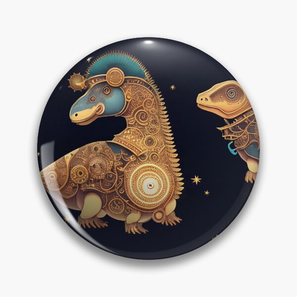 Item preview, Steampunk dinosaurs in space designed and sold by Jasardpu.