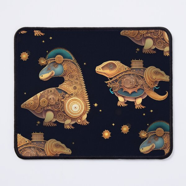 Item preview, Steampunk dinosaurs in space designed and sold by Jasardpu.