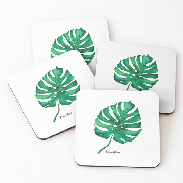 Item preview, Tropical Monstera leaf Watercolor designed and sold by ug-atelier.