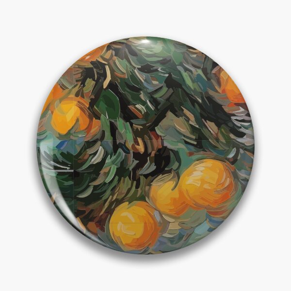 Item preview, Abstract Oranges: Impressionist Tree Landscape designed and sold by TopArtsy.