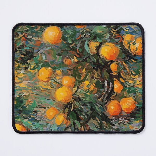 Item preview, Abstract Oranges: Impressionist Tree Landscape designed and sold by TopArtsy.