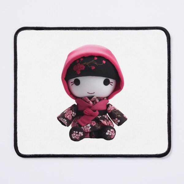 Item preview, Chibi Sakura Ninja Doll - Red Pink Cherry Blossom designed and sold by TVBArchive.