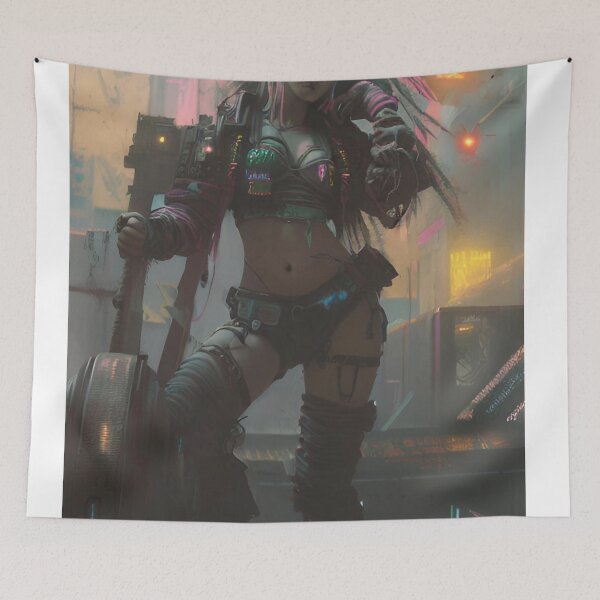 Item preview, Amoree - Cyber City Brawler designed and sold by Delerat7.