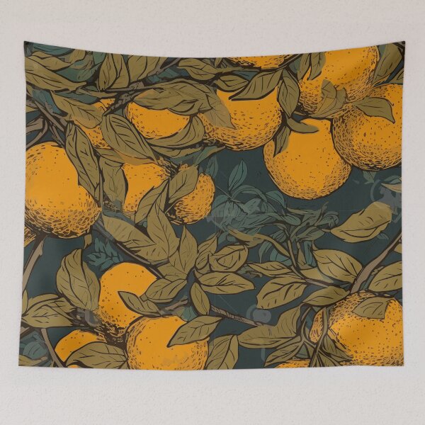 Item preview, Victorian Oranges: Twisted Branches Pattern designed and sold by TopArtsy.