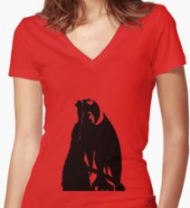 Devilman Crybaby Women's Fitted V-Neck T-Shirt