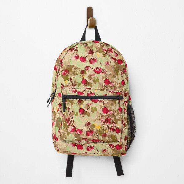 Item preview, Cherry Red Impressions: Brown Background designed and sold by TopArtsy.