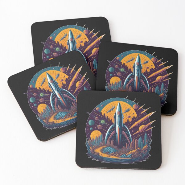 Item preview, Majestic Alien and the Solar System - Vibrant Design designed and sold by MediaPOX.