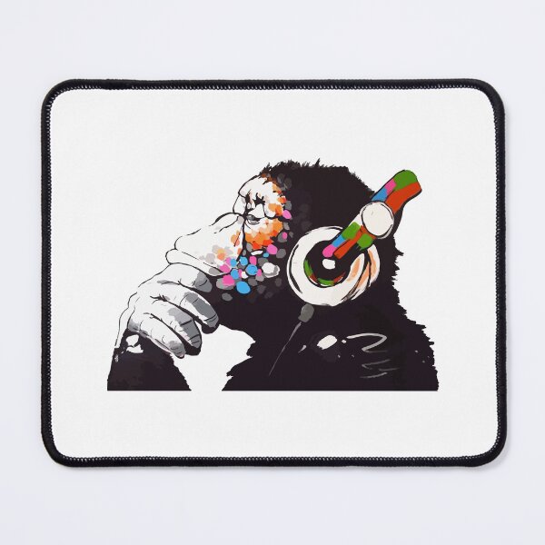 Item preview, BANKSY DJ Monkey Thinker designed and sold by inkstyl.