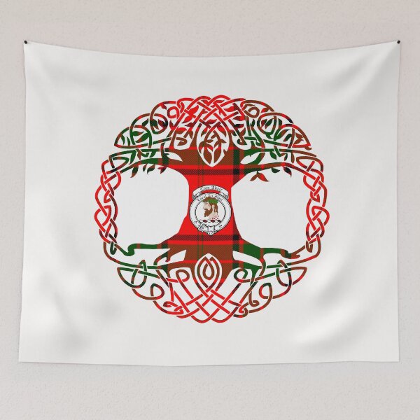 Item preview, Adair Tree of Life Clan Scottish Surname crest and tartan designed and sold by BagTown Clans.