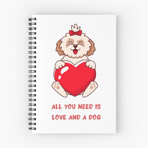 Item preview, All you need is love and dog designed and sold by MakeYourDayShop.
