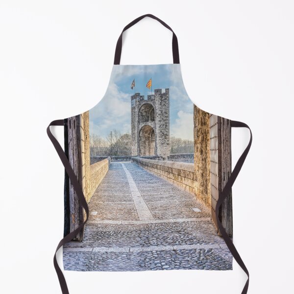 Item preview, Besalú's Iconic Bridge and Defensive Tower Seen Through the City Gate, Catalonia, Spain Travel Photography designed and sold by Marc Garrido Clotet.