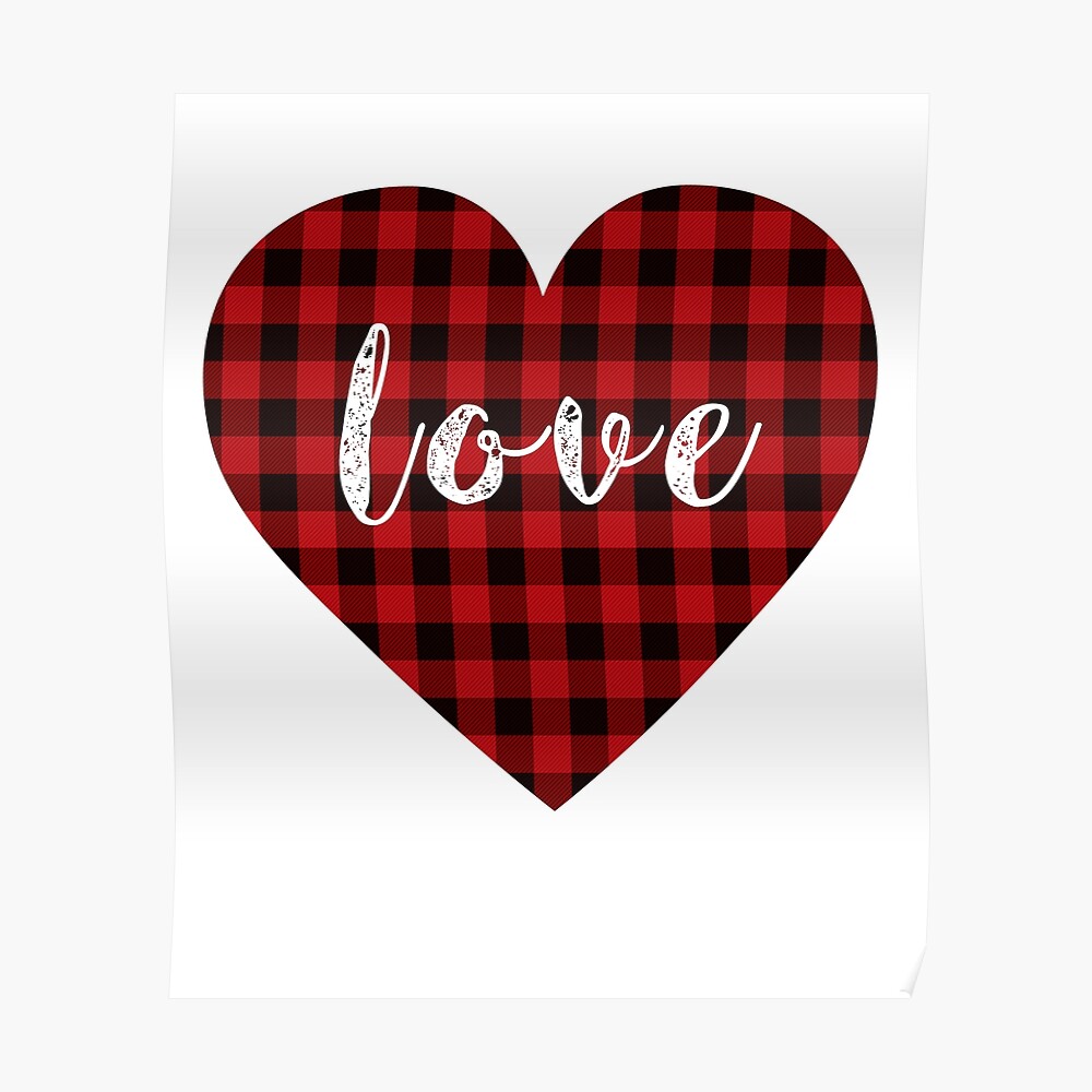 Buffalo plaid heart shirt Clearance