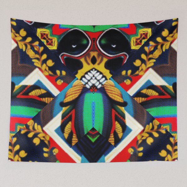 Item preview, Copy of  *UNIQUE COOL JAMAICAN RASTA SKULL  COLORFUL DOTTED PATCHWORK* designed and sold by Ralek.