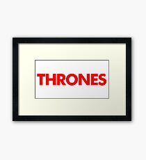 game of thrones Framed Print