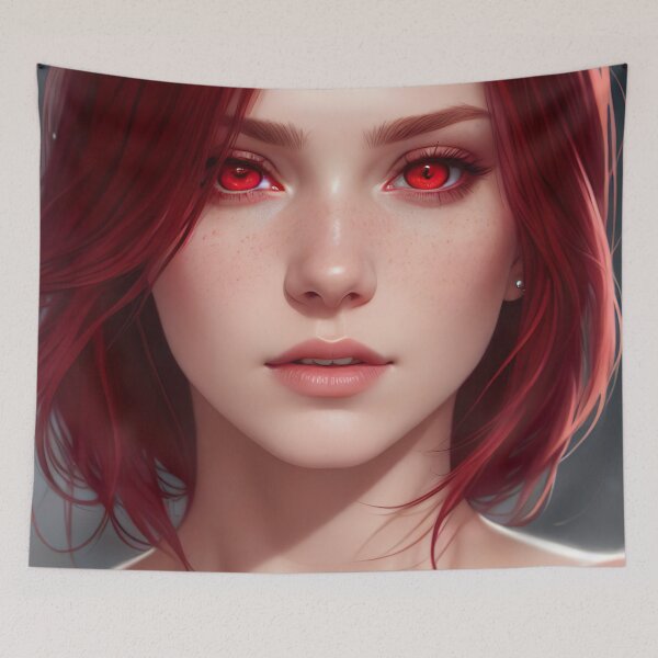 Item preview, "Golden Grace: The Story of a Red-Haired Beauty and Her Twin Sister, a Paragon of Elegance and Kindness"? designed and sold by atsuko kuradome.