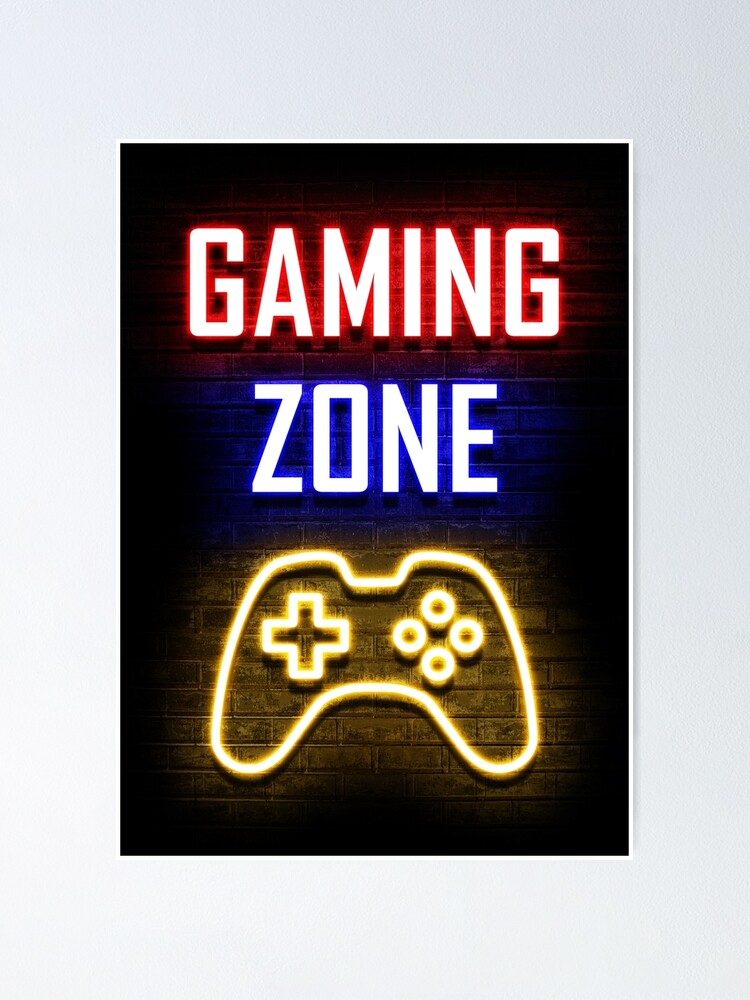 Wall Art Print WASD Gaming Zone, Gifts & Merchandise