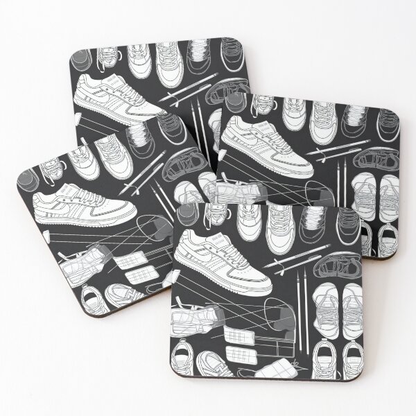 Item preview, Shoes Knolling | Illustration | Black&White | 8K | designed and sold by Hazmat-AI7.