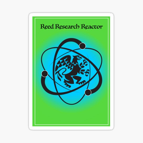 Reed Research Reactor Green Sticker