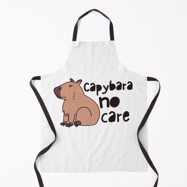 Item preview, Capybara No Care (black font) designed and sold by Daluyong.