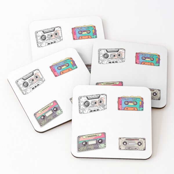 Item preview, Retro Style Cassette 4 Pack Sticker Sheet designed and sold by BrinaandPops.