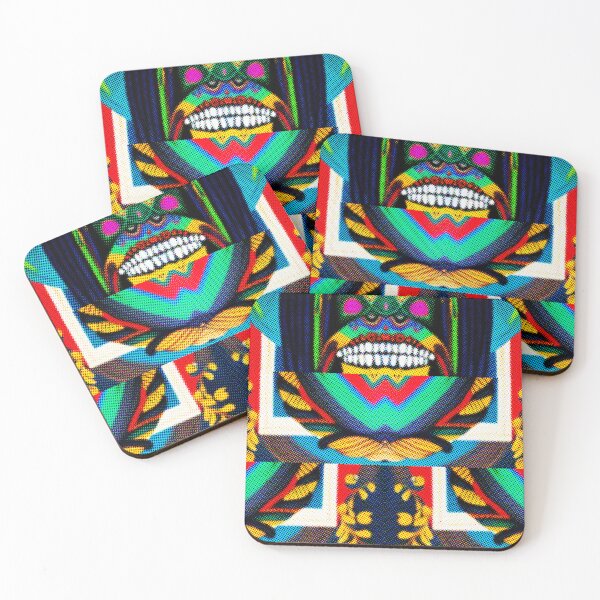 Item preview, *UNIQUE COOL JAMAICAN RASTA SKULL  COLORFUL DOTTED PATCHWORK* designed and sold by Ralek.