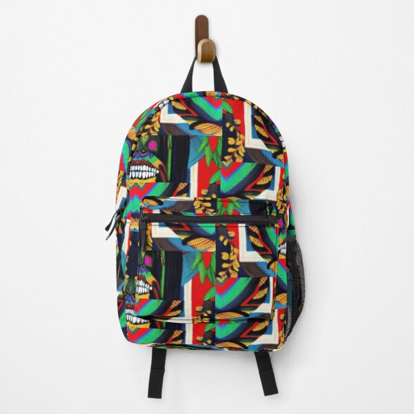 Item preview, *UNIQUE COOL JAMAICAN RASTA SKULL COLORFUL DOTTED PATCHWORK* designed and sold by Ralek.