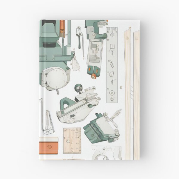 Item preview, Carpenter's Equipment Knolling Art | Illustration | 8K | designed and sold by Hazmat-AI7.