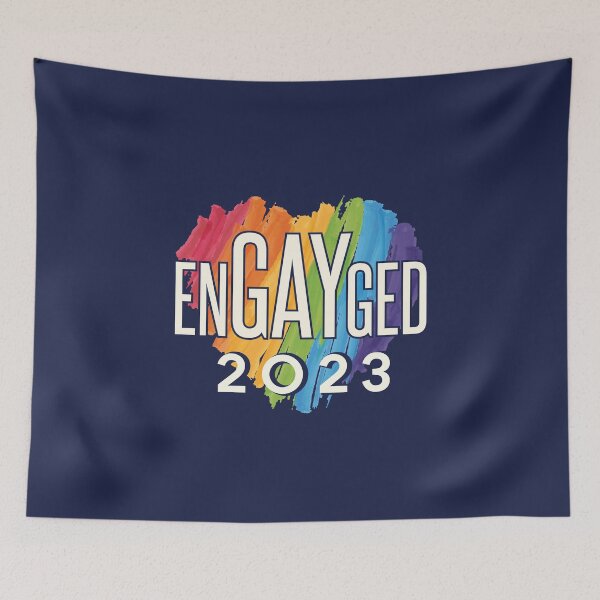 Item preview, Engayged 2023 LGBTQ Gay Engagement designed and sold by jaygo.