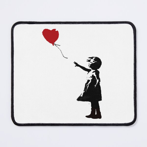 Item preview, BANKSY Red Heart Balloon Girl designed and sold by inkstyl.