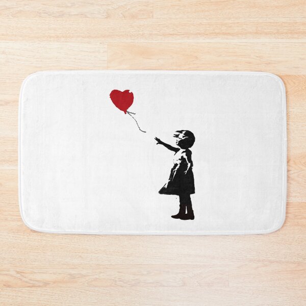 Item preview, BANKSY Red Heart Balloon Girl designed and sold by inkstyl.