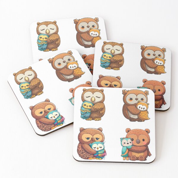 Item preview, Cute Owl Sticker l Hugs designed and sold by Artsynator.