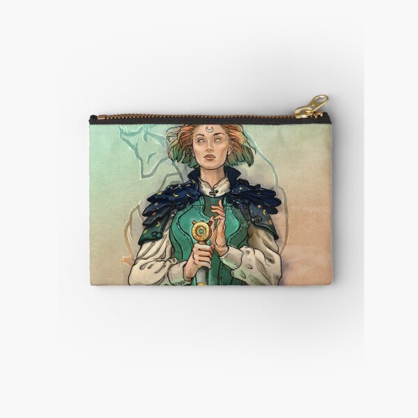 Item preview, Strength / The girl and the magic fox /  Queen of sword Tarot designed and sold by Lotusalchemy.