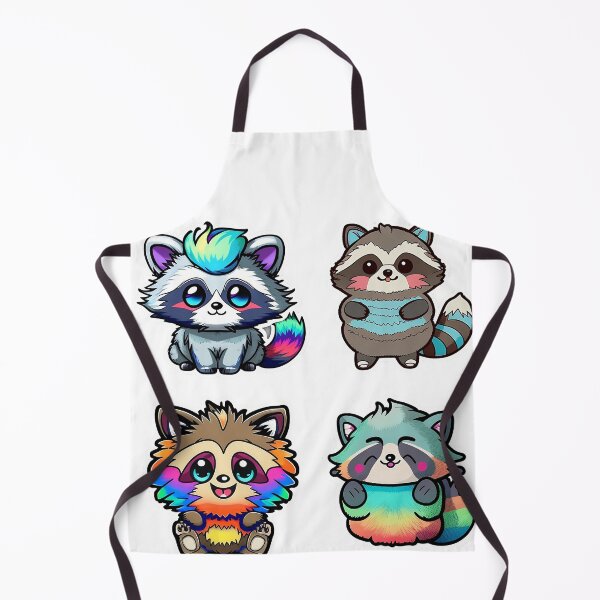 Item preview, Racoon Stickers l Cute Racoon l Rainbow racoons designed and sold by Artsynator.