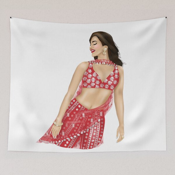 Item preview, Bollywood Beauty in Red designed and sold by Cyra26.