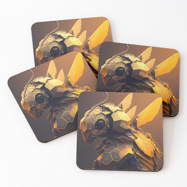 Item preview, abeja en un girasol designed and sold by MrRobotAI.